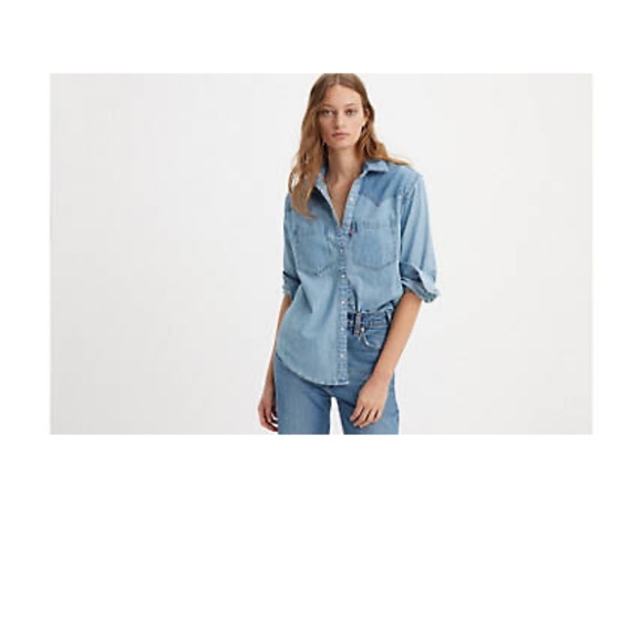 Levi’s Teodora Western Shirt Size XL - Picture 2 of 10